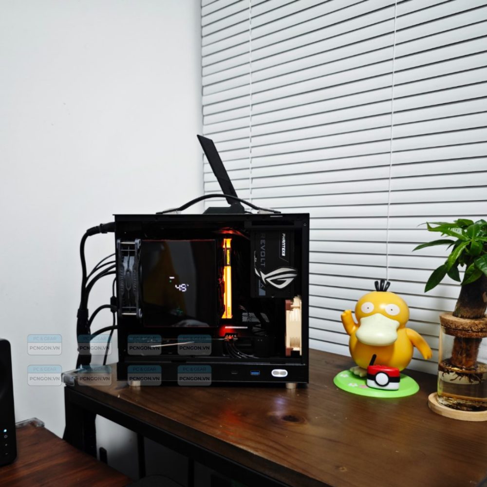 Vỏ Case Máy Tính Mini Itx Shiny Snake G200 - Đen (mặt Kính) (2)