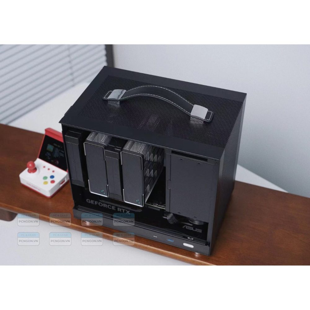 Vỏ Case Máy Tính Mini Itx Shiny Snake G200 - Đen (mặt Kính) (4)