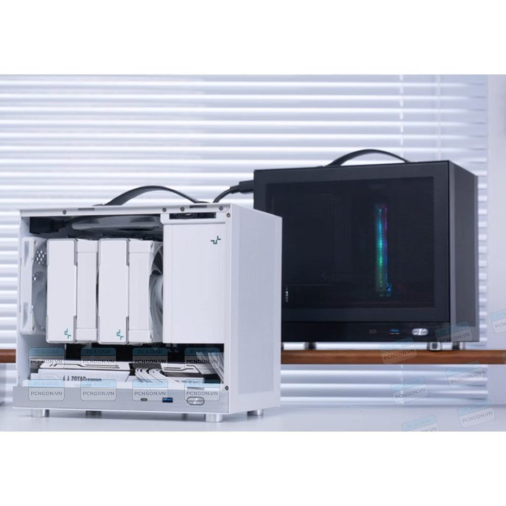 Vỏ Case Máy Tính Mini Itx Shiny Snake G200 - Đen (mặt Kính) (6)