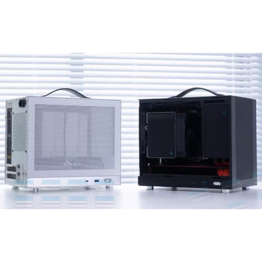 Vỏ Case Máy Tính Mini Itx Shiny Snake G200 - Trắng (mặt Kính) (12)