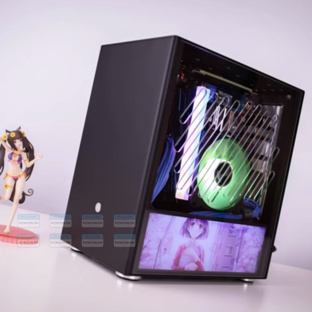 Vỏ Case Máy Tính Mini Itx Sirius S40 - Đen (mặt Hông Mica) (2)