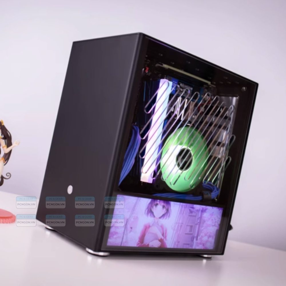 Vỏ Case Máy Tính Mini Itx Sirius S40 - Đen (mặt Hông Mica) (4)