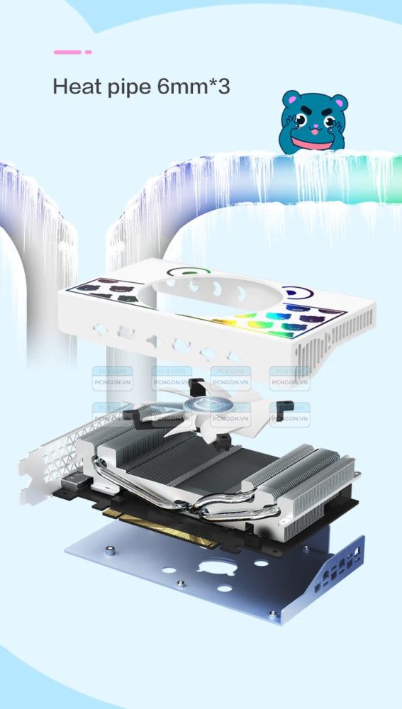 Card Màn Hình Yeston Cute Pet Radeon Rx 6500 Xt 4gb D6 Gddr6 8