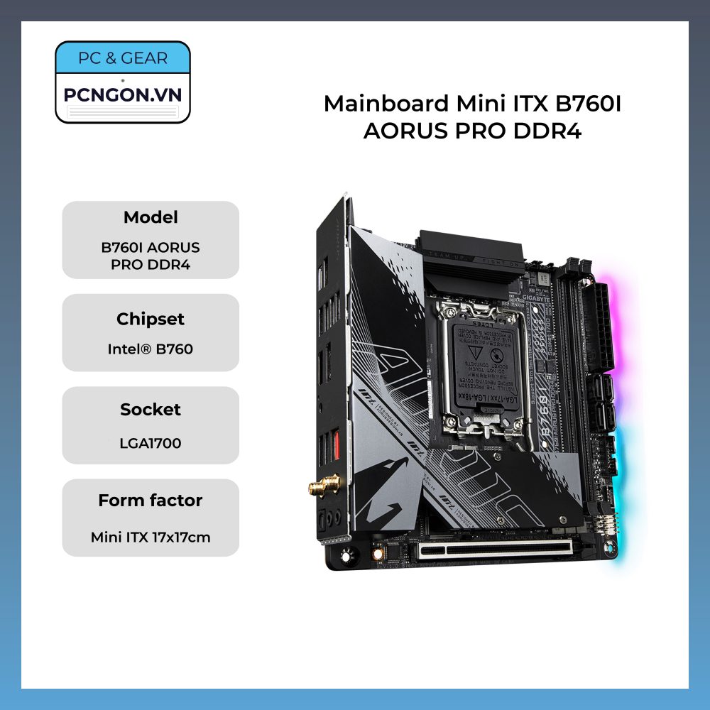 Mainboard Mini Itx B760i Aorus Pro Ddr4