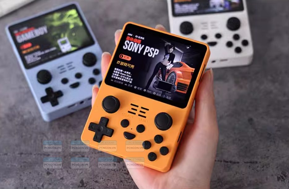 Máy Chơi Game Cầm Tay Powkiddy Rgb20s Màu Cam 4
