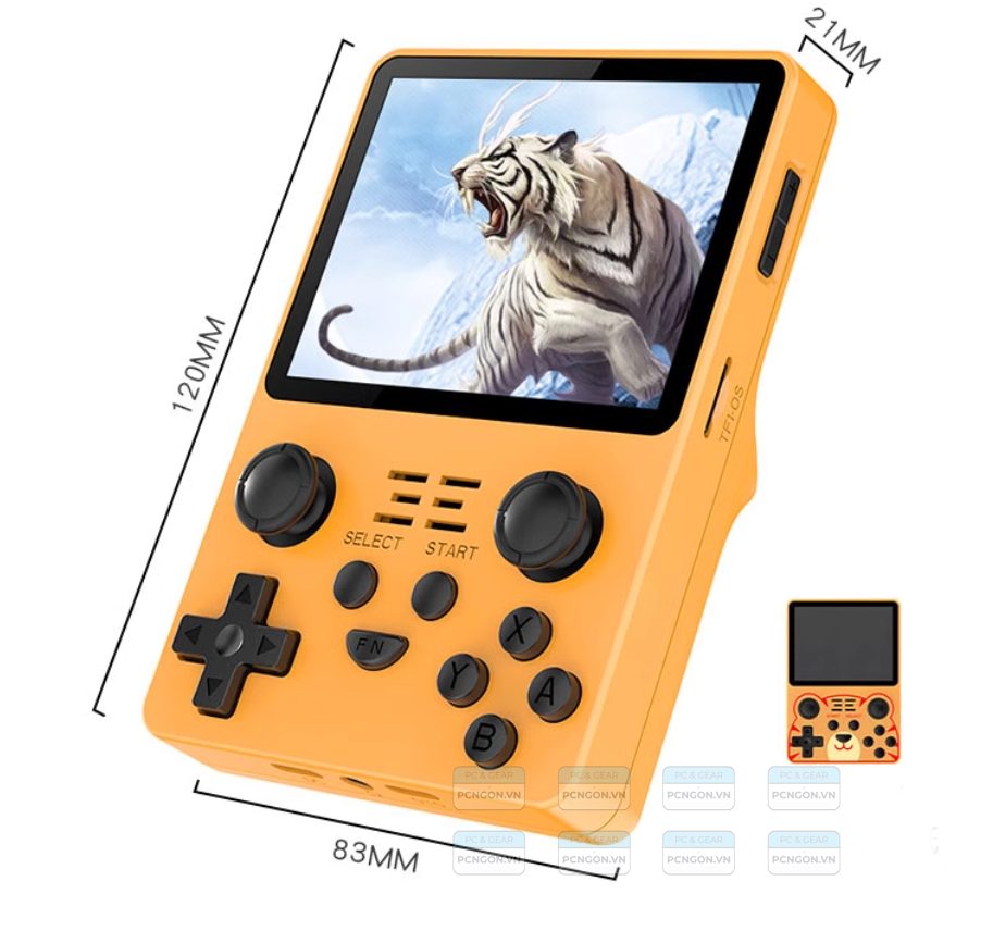 Máy Chơi Game Cầm Tay Powkiddy Rgb20s Màu Cam 5