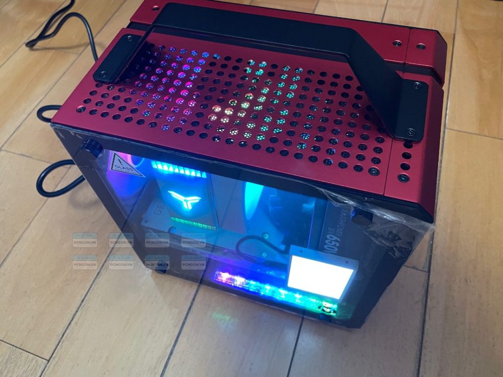 Vỏ Case Máy Tính Mini Itx C24 - Đỏ 1
