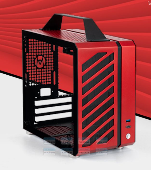 Vỏ Case Máy Tính Mini Itx C24 - Đỏ 5