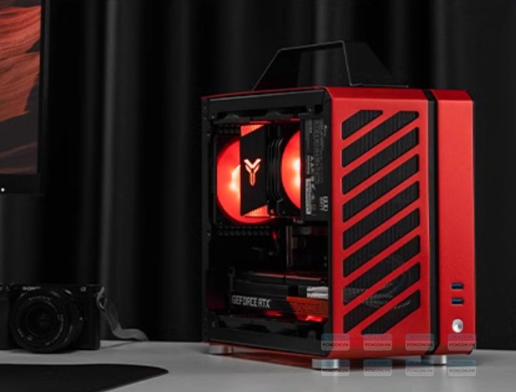 Vỏ Case Máy Tính Mini Itx C24 - Đỏ 6