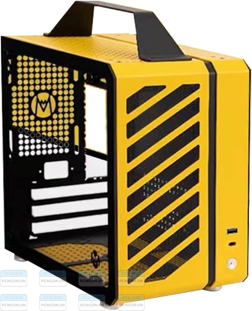 Vỏ Case Máy Tính Mini Itx C24 - Vàng 8