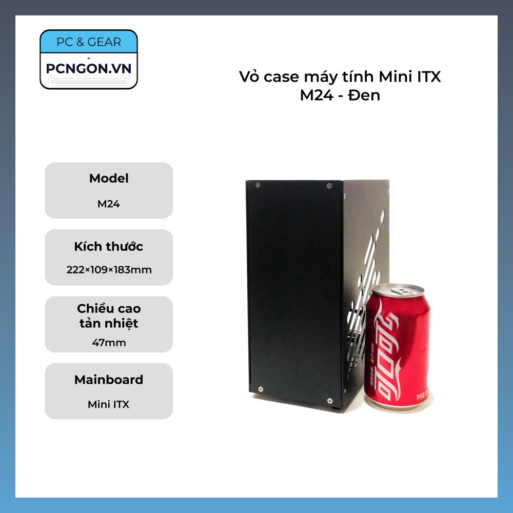 Vỏ Case Máy Tính Mini Itx M24 - Đen