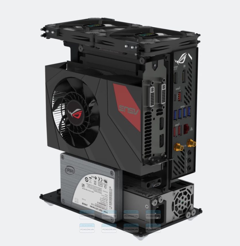 Vỏ Case Máy Tính Mini Itx Sixge K2s - Đen 5