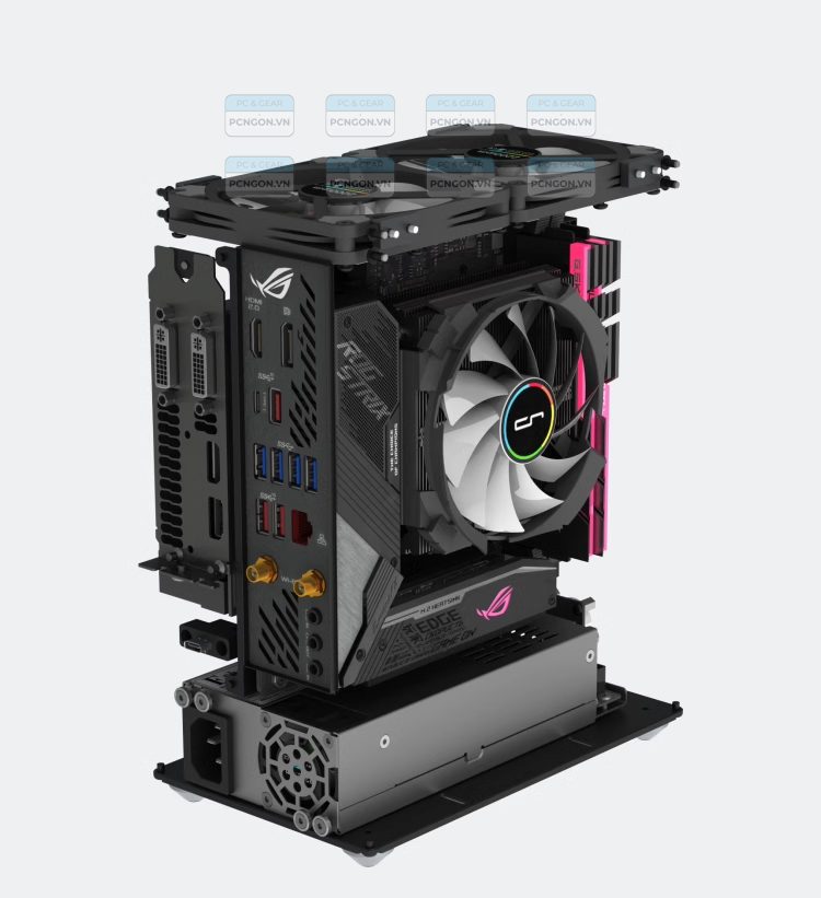 Vỏ Case Máy Tính Mini Itx Sixge K2s - Đen 6