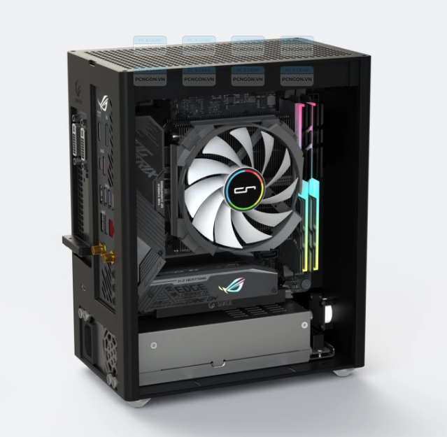 Vỏ Case Máy Tính Mini Itx Sixge K2s - Đen 8