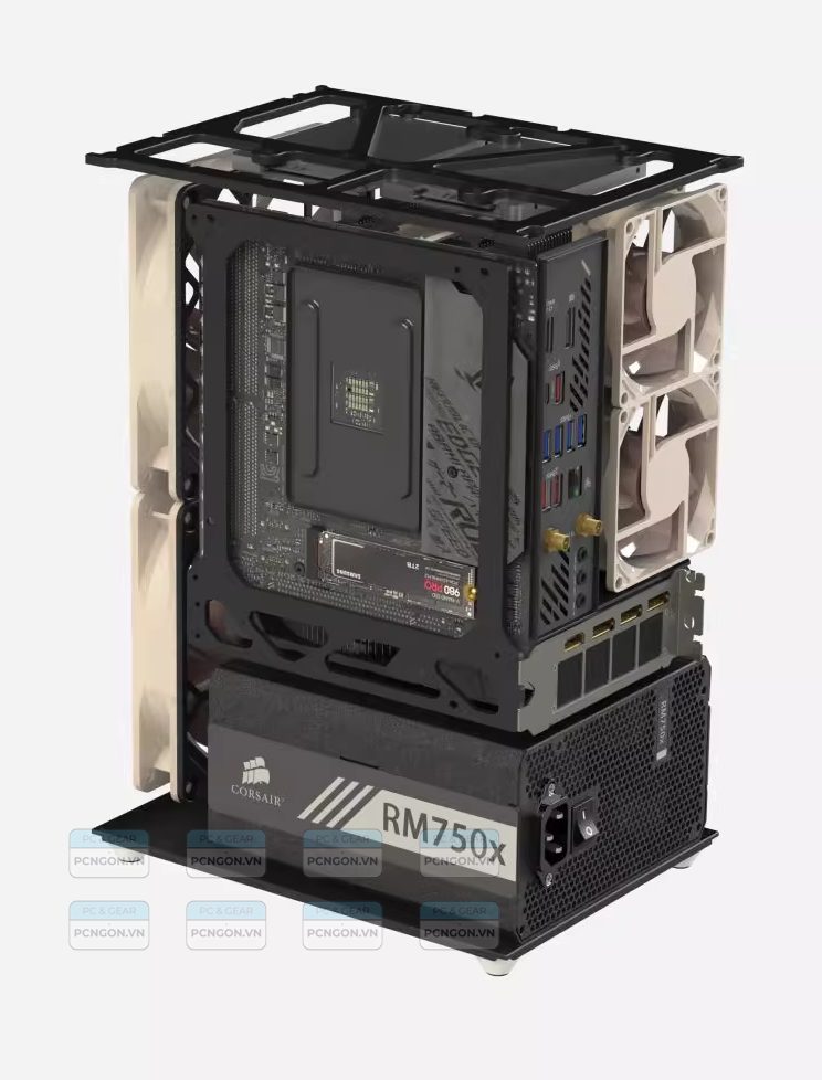 Vỏ Case Máy Tính Mini Itx Sixge K3 Mini - Trắng 2