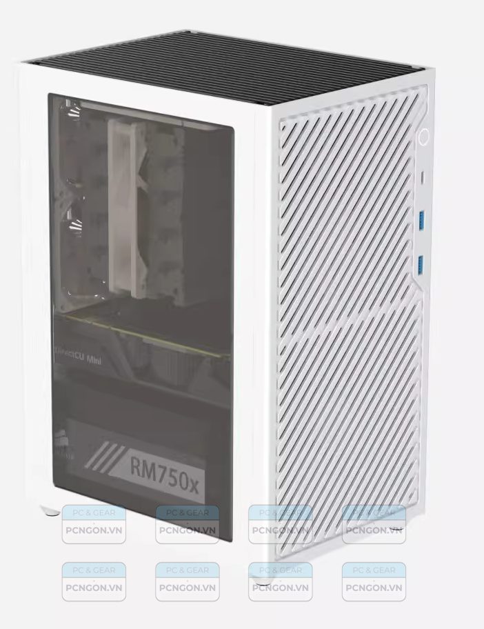 Vỏ Case Máy Tính Mini Itx Sixge K3 Mini - Trắng 3