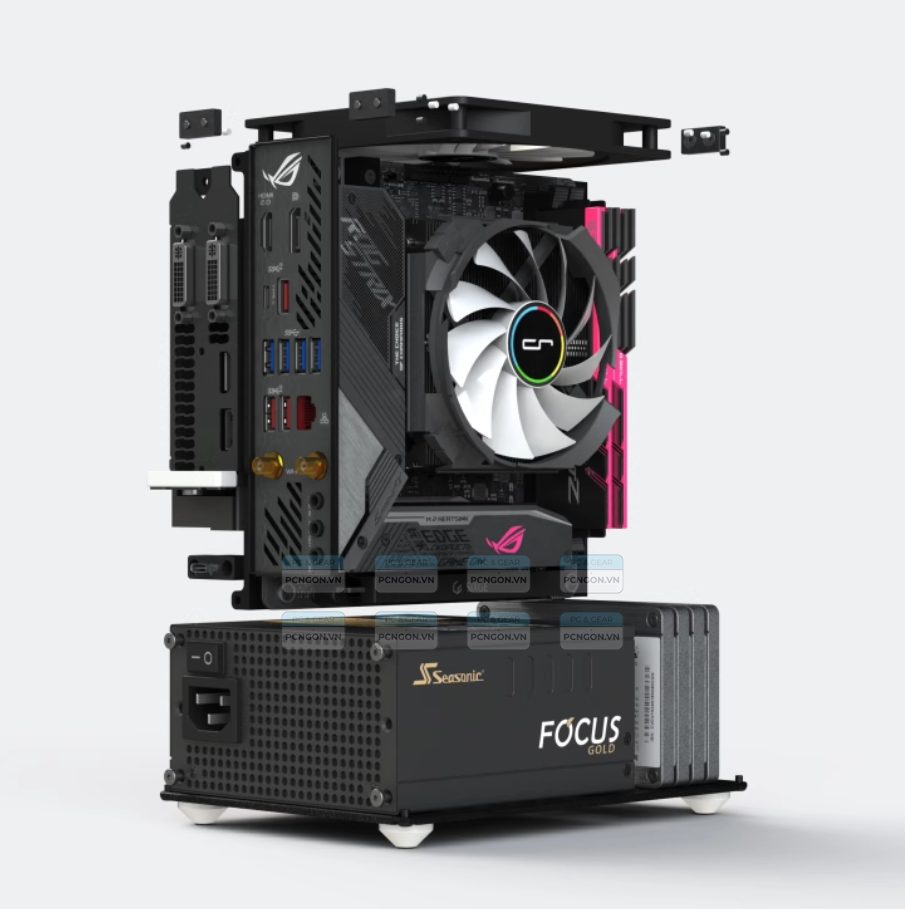 Vỏ Case Máy Tính Mini Itx Sixge K3s - Xám 6