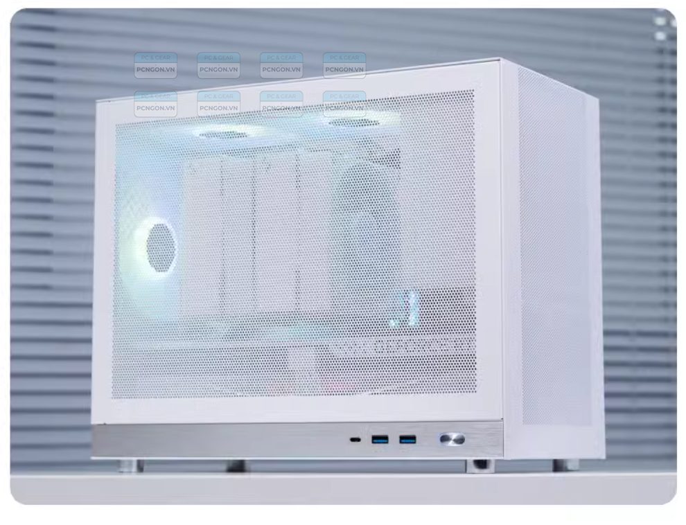 Vỏ Case Máy Tính Mini Itx Shiny Snake G400 - Trắng 1