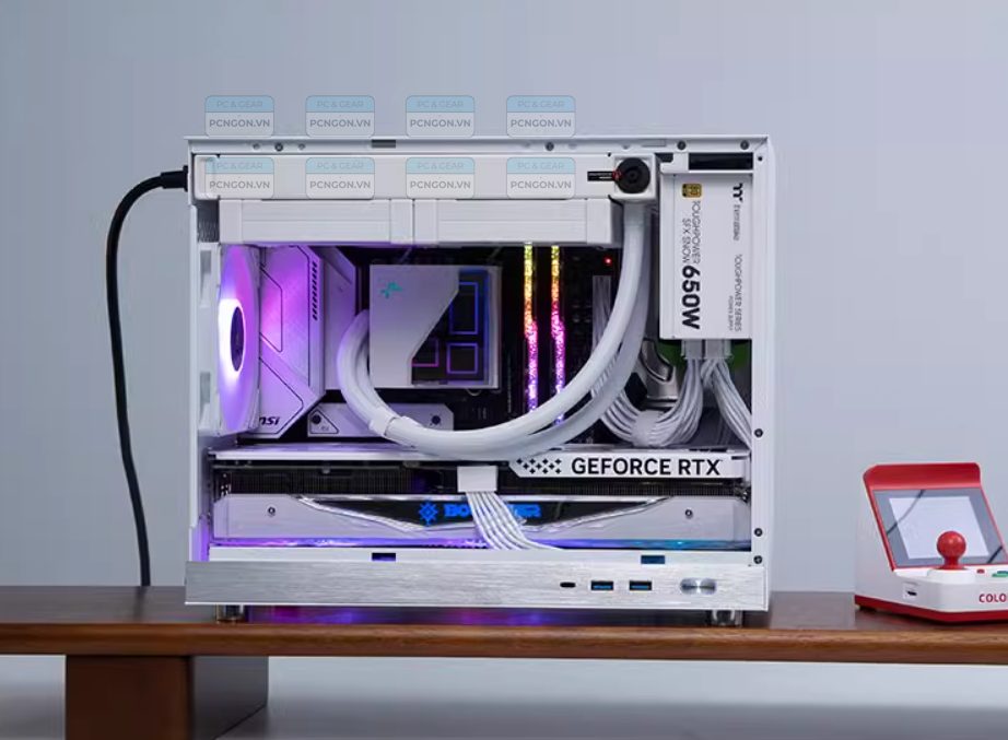 Vỏ Case Máy Tính Mini Itx Shiny Snake G400 - Trắng 4
