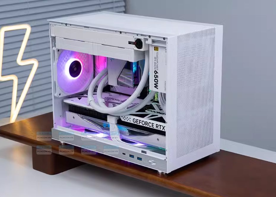 Vỏ Case Máy Tính Mini Itx Shiny Snake G400 - Trắng 5