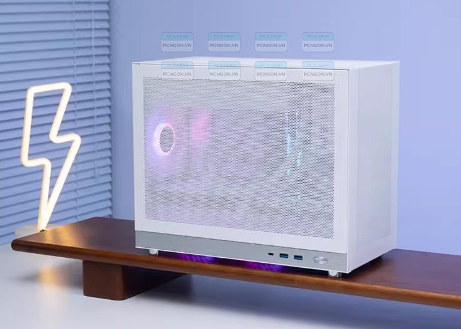 Vỏ Case Máy Tính Mini Itx Shiny Snake G400 - Trắng 6
