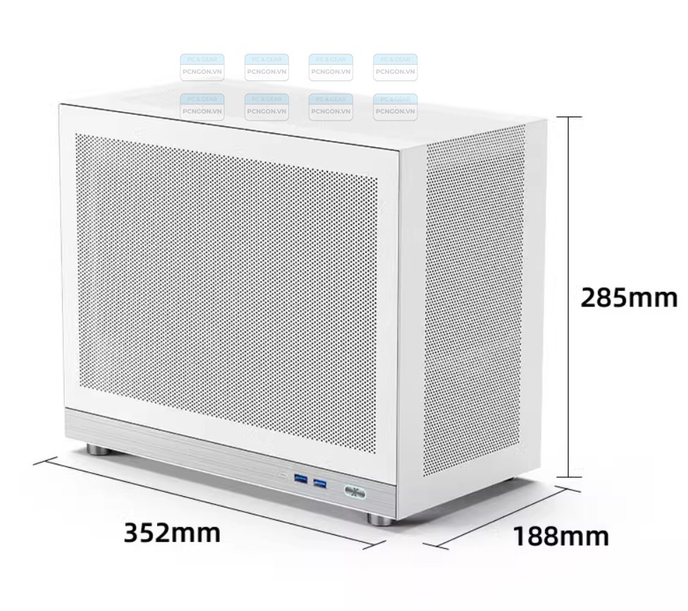 Vỏ Case Máy Tính Mini Itx Shiny Snake G400 - Trắng 7