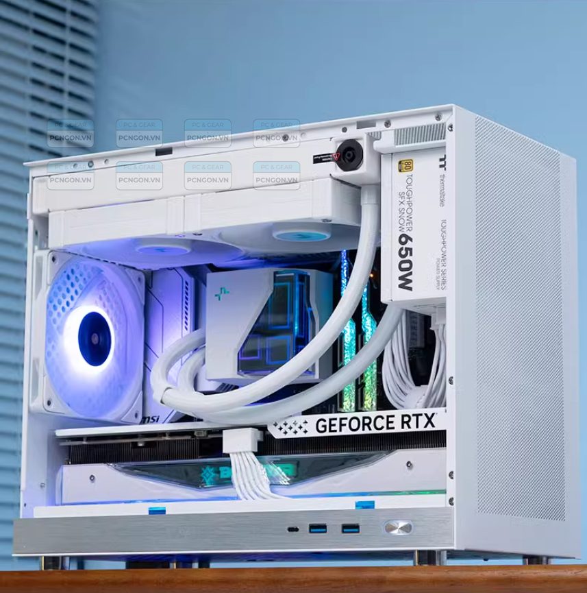 Vỏ Case Máy Tính Mini Itx Shiny Snake G400 - Trắng 8