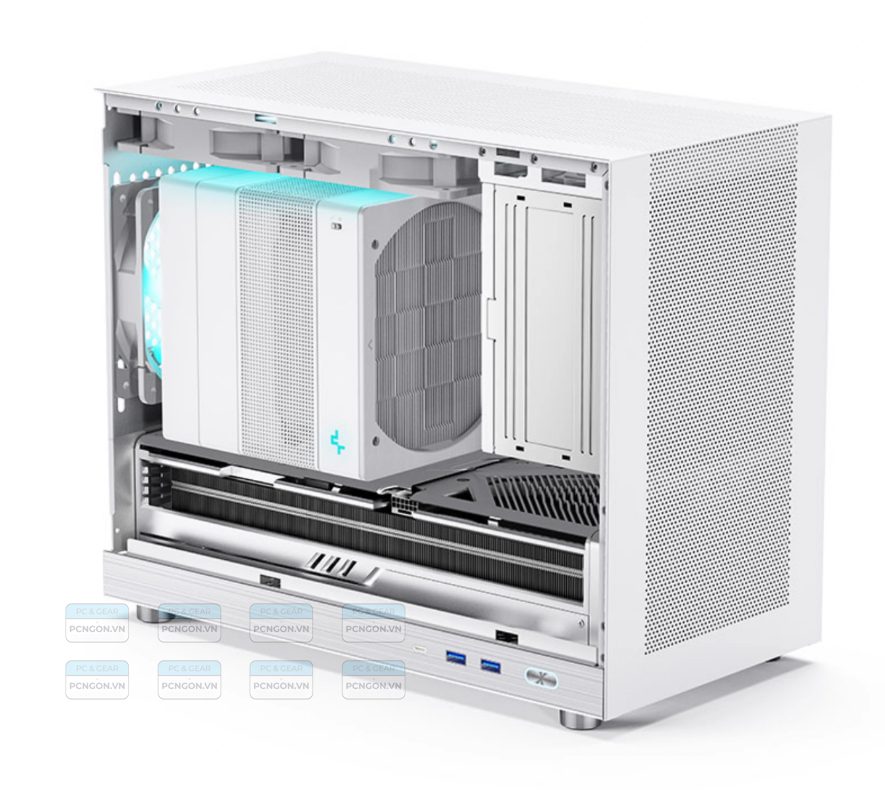Vỏ Case Máy Tính Mini Itx Shiny Snake G400 - Trắng 9