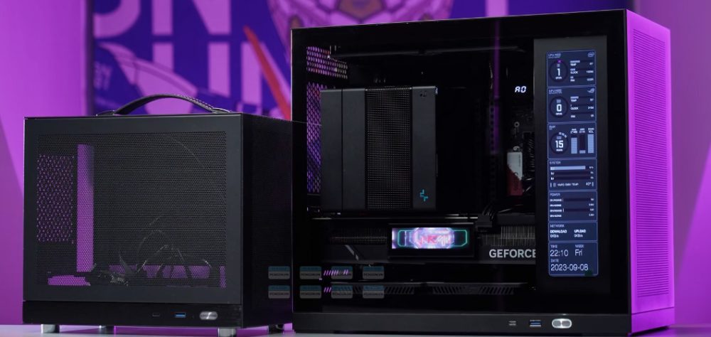 Vỏ Case Máy Tính Mini Itx Shiny Snake G500 - Đen (kèm Màn Hình) 2