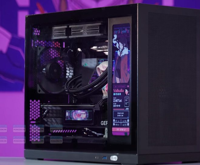 Vỏ Case Máy Tính Mini Itx Shiny Snake G500 - Đen (kèm Màn Hình) 8