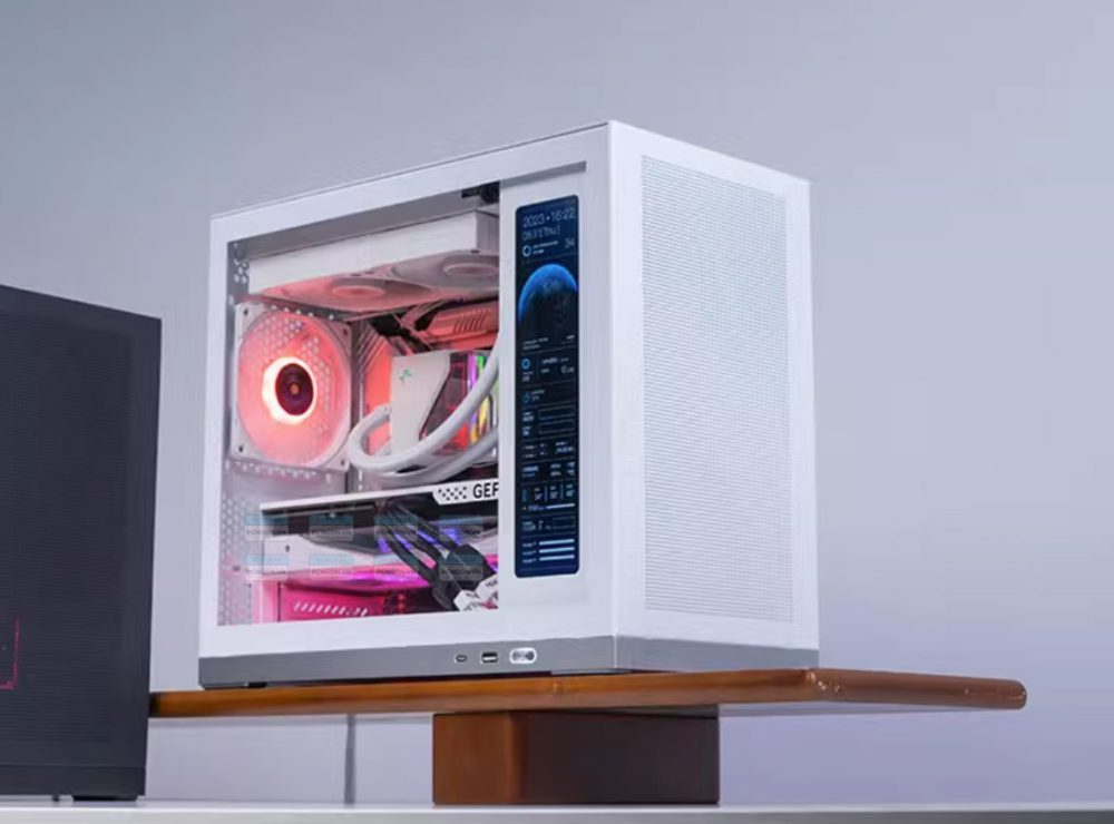 Vỏ Case Máy Tính Mini Itx Shiny Snake G500 - Trắng (kèm Màn Hình) 4