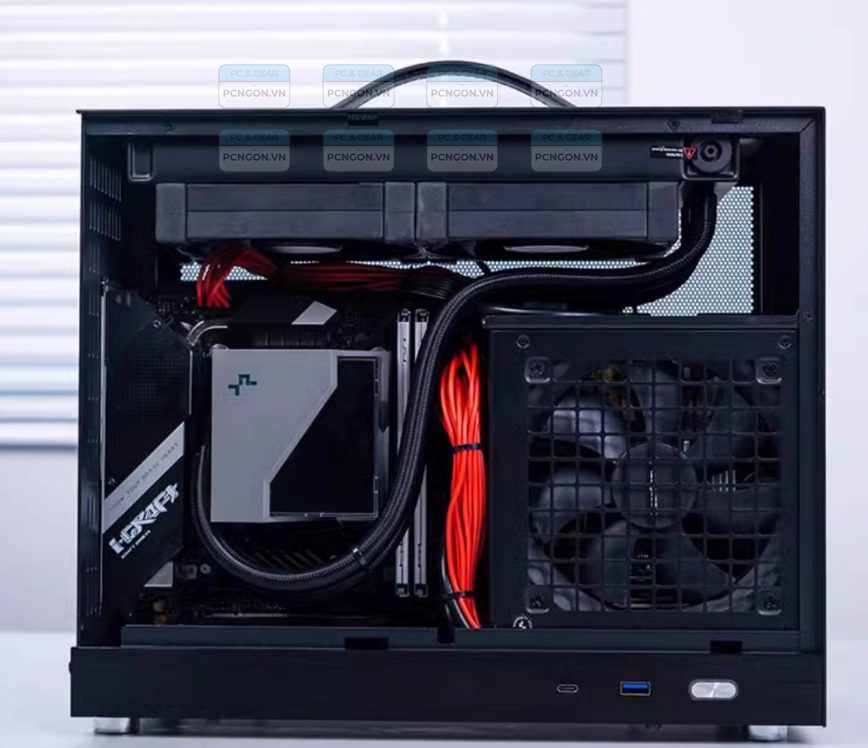 Vỏ Case Máy Tính Mini Itx Shiny Snake S500 - Đen(mặt Kính) 6