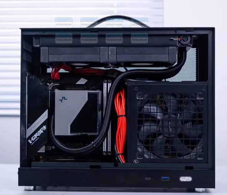 Vỏ Case Máy Tính Mini Itx Shiny Snake S500 - Đen(mặt Lưới) 2