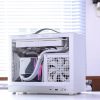 Vỏ Case Máy Tính Mini Itx Shiny Snake S500 - Trắng(mặt Kính) 2