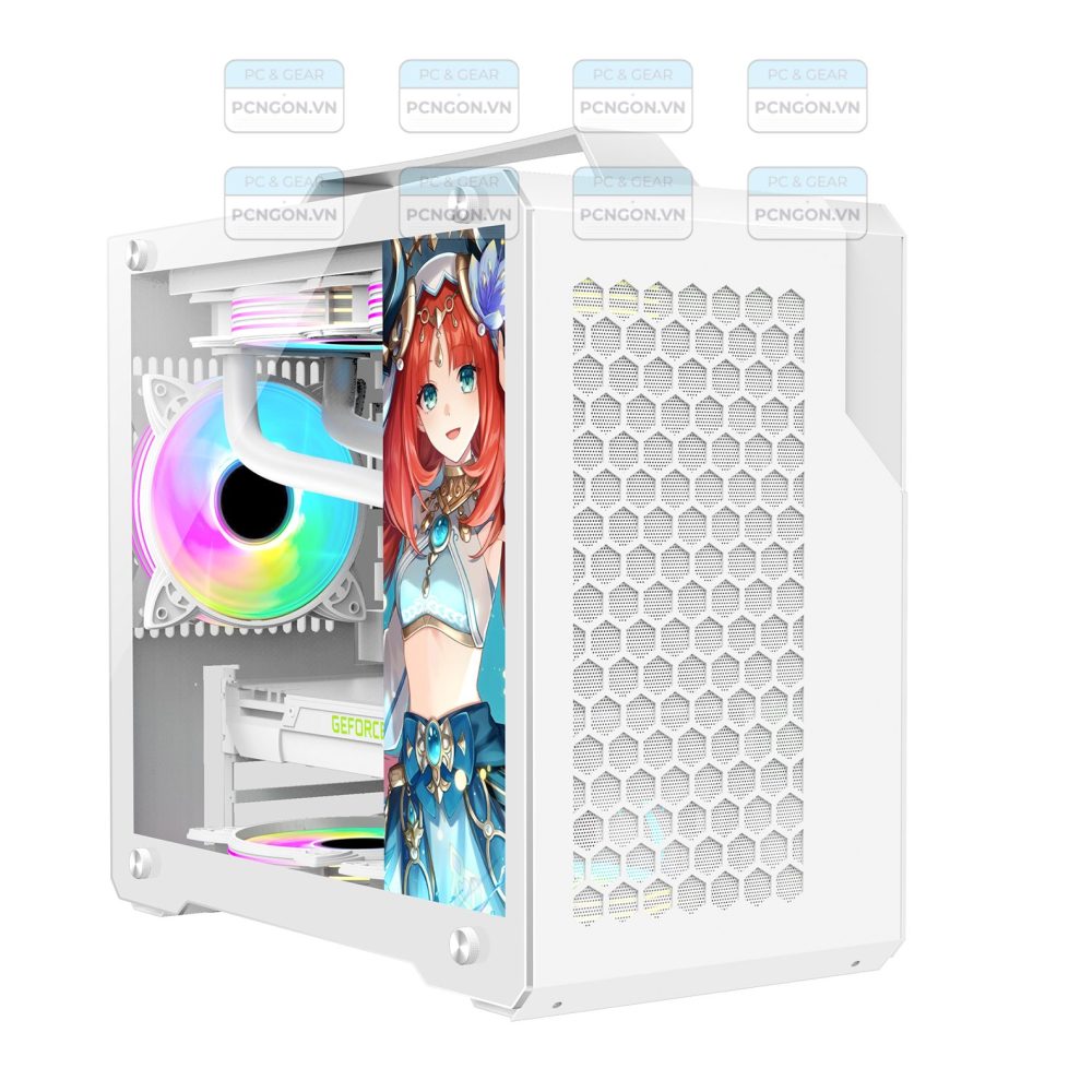 Vỏ Case Máy Tính Mini Itx Traveler - Trắng (genshin Impact) 8