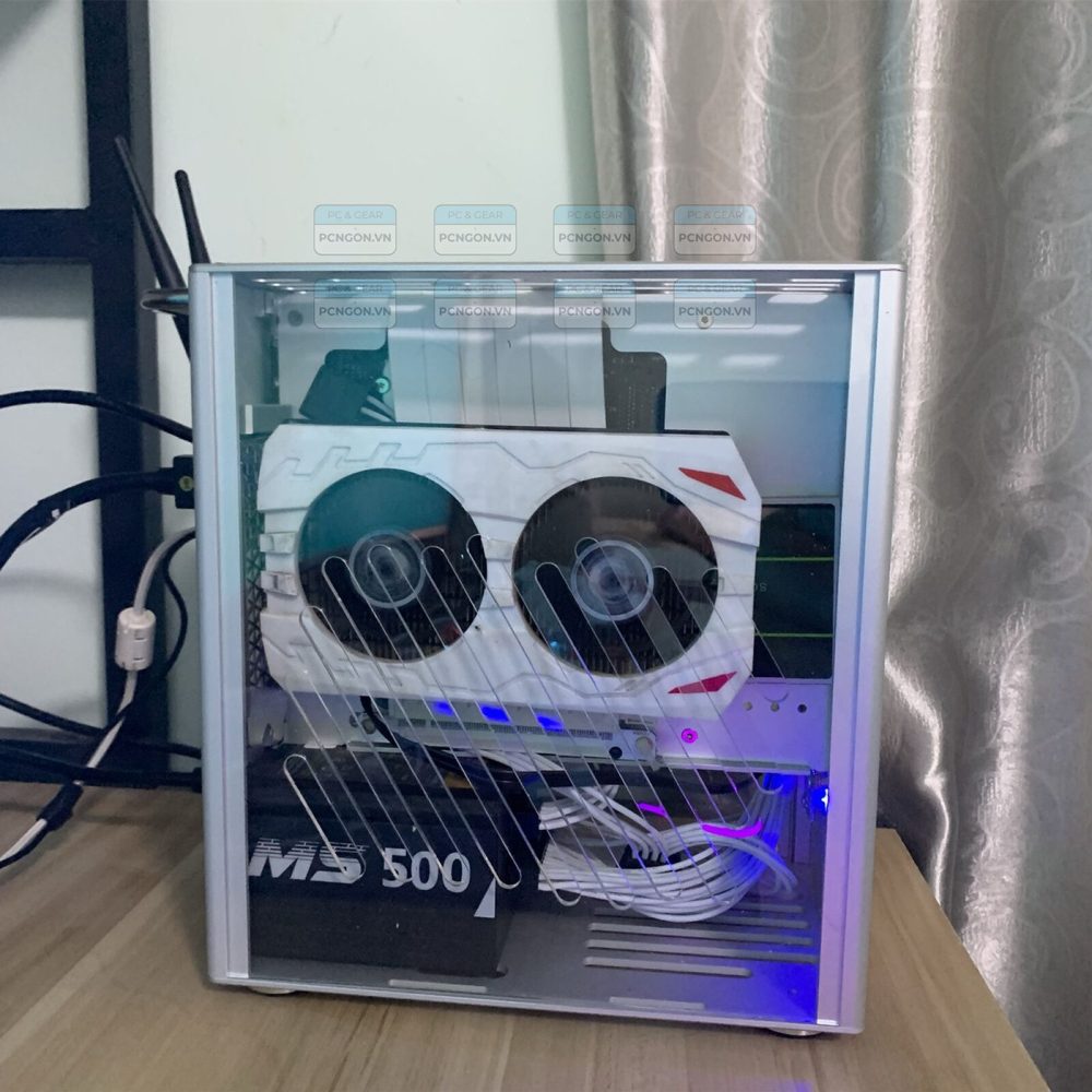 Vỏ Case Máy Tính Mini Itx Sirius S40 - Bạc (mặt Hông Mica) 3