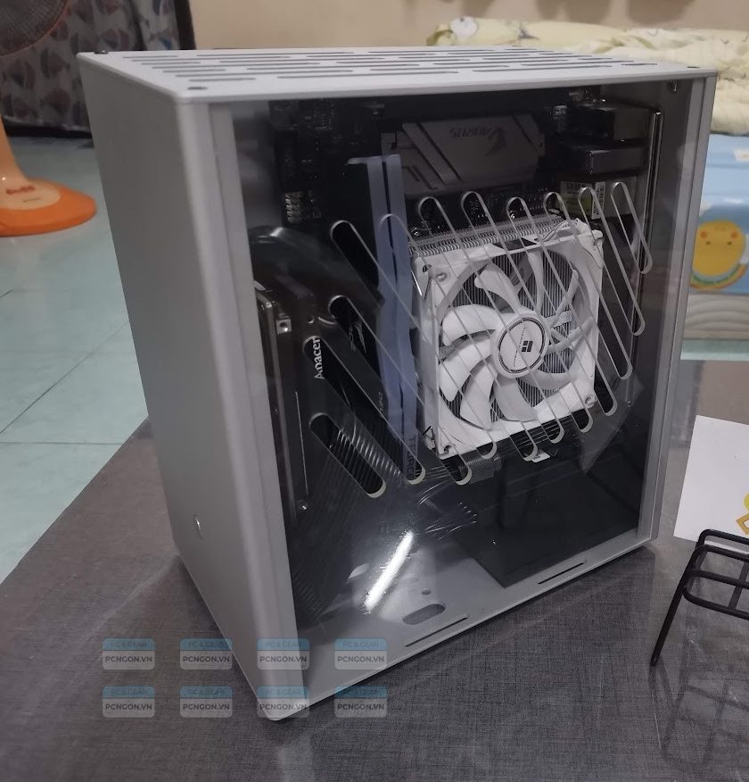 Vỏ Case Máy Tính Mini Itx Sirius S40 - Bạc (mặt Hông Mica) 8