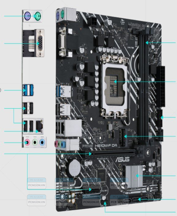 Mainboard Asus Prime H610m-f Ddr4 3