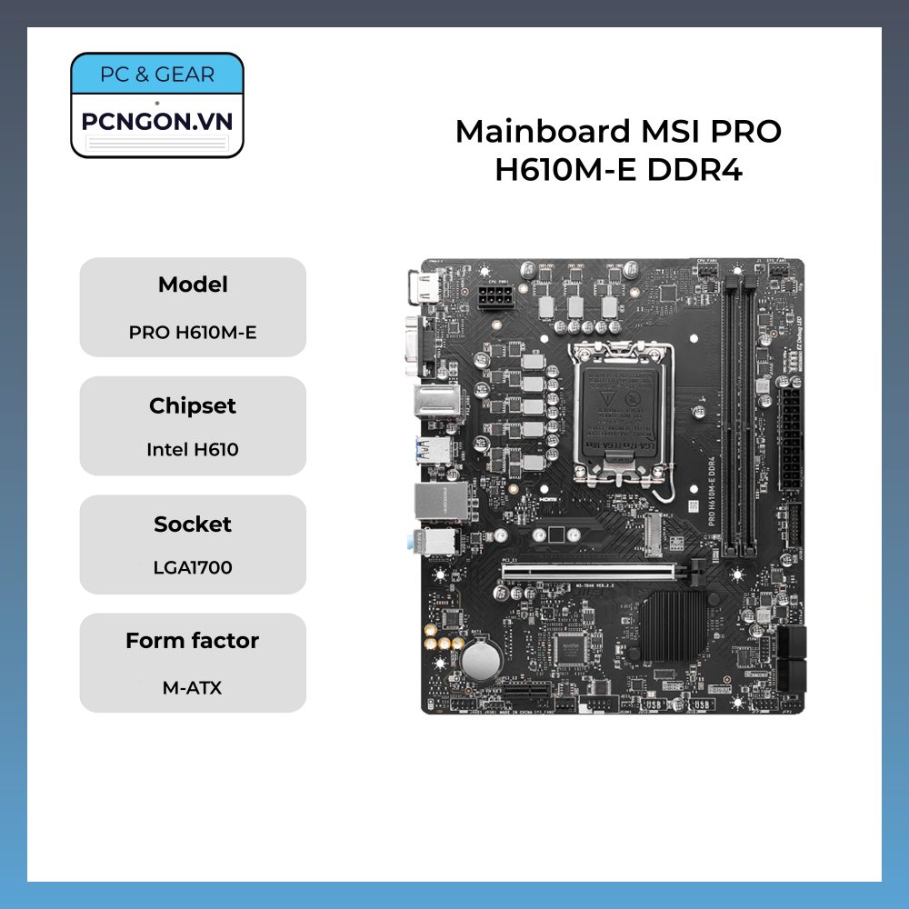 Mainboard Msi Pro H610m-e Ddr4