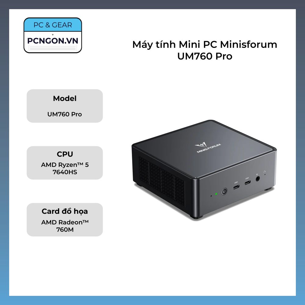 Máy Tính Mini Pc Minisforum Um760 Pro (barebone)