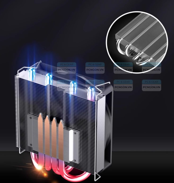 Tản Nhiệt Cpu Jonsbo Hp400s 36mm - Trắng 4
