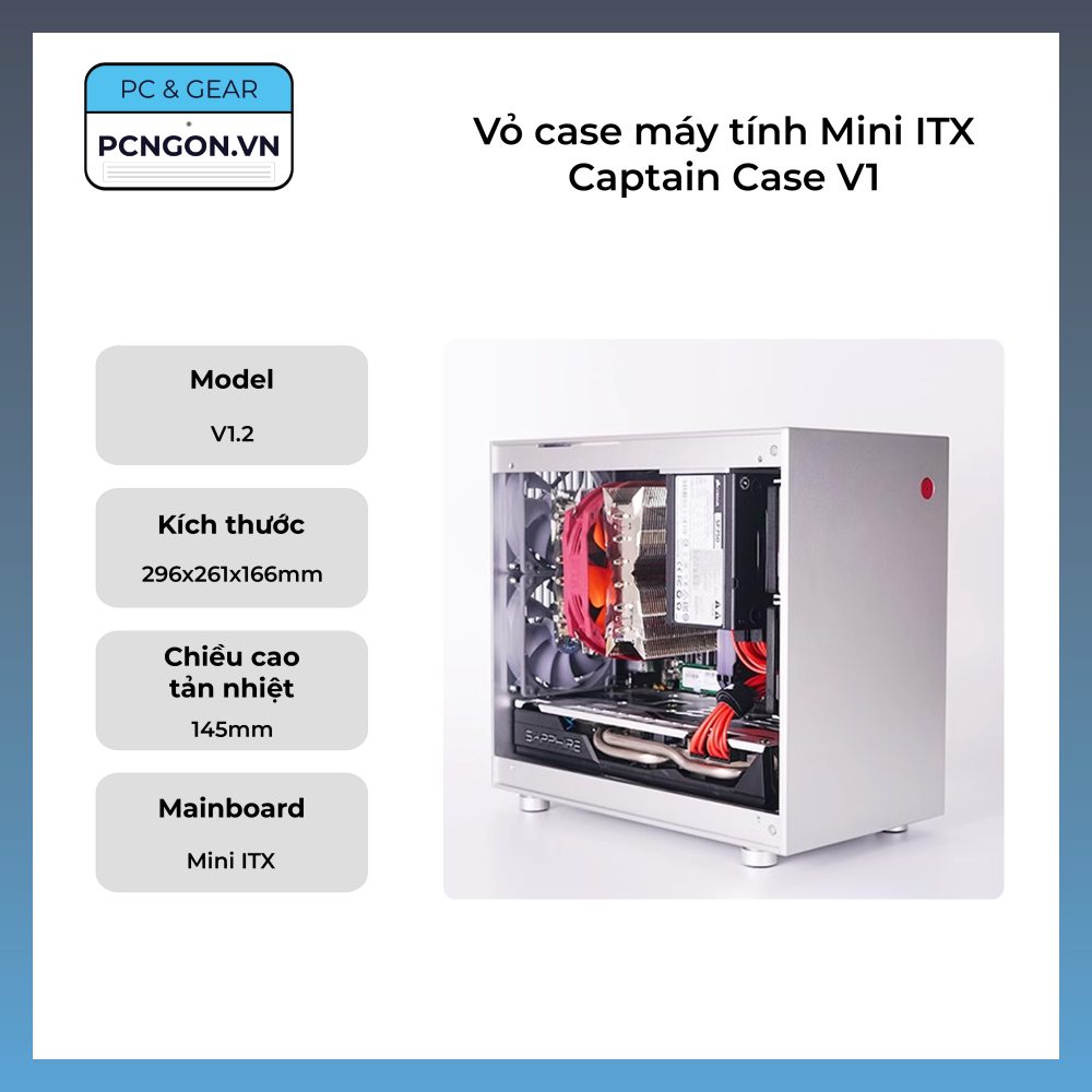 Vỏ Case Máy Tính Mini Itx Captain Case V1