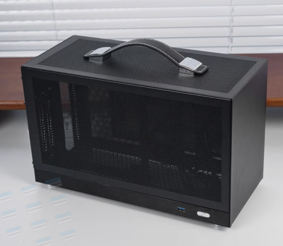 Vỏ Case Máy Tính Mini Itx Shiny Snake S400 - Đen (type C, Riser 4.0) 1