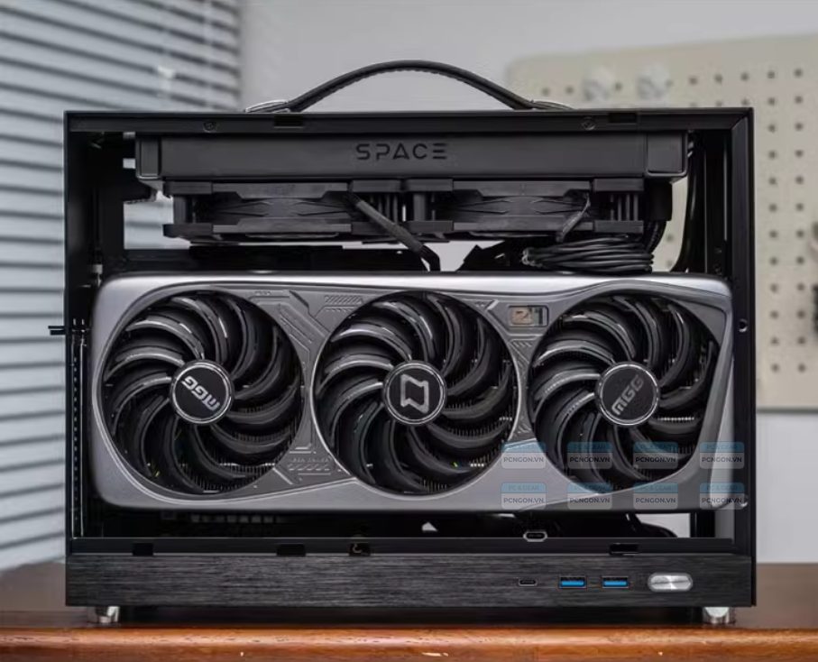 Vỏ Case Máy Tính Mini Itx Shiny Snake S450 - Đen (riser 3.0) 10