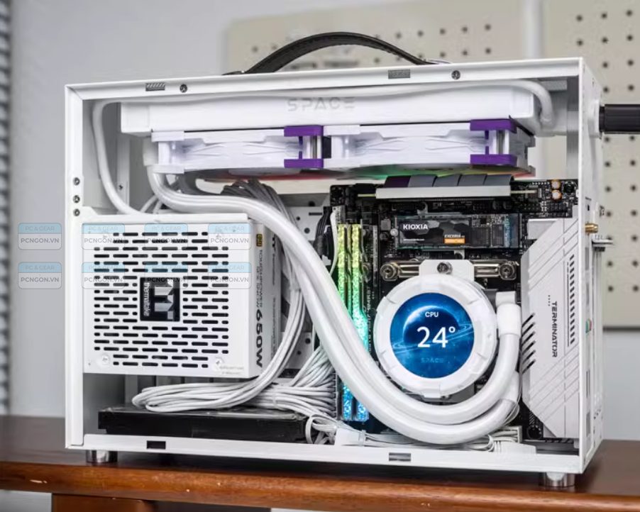 Vỏ Case Máy Tính Mini Itx Shiny Snake S450 - Đen (riser 3.0) 11