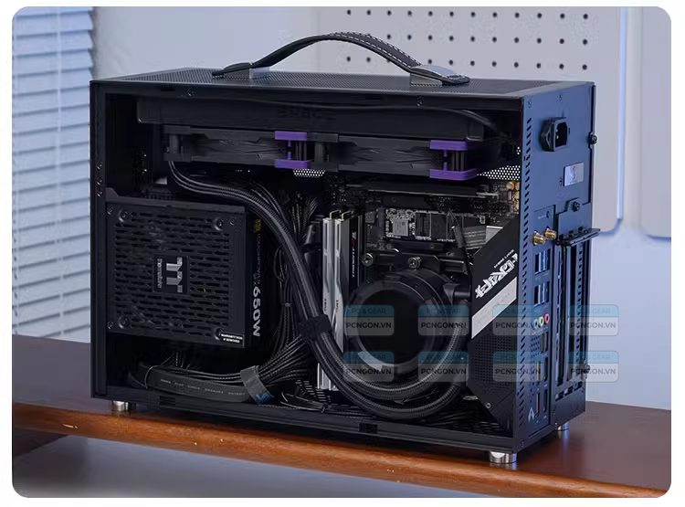 Vỏ Case Máy Tính Mini Itx Shiny Snake S450 - Đen (riser 3.0) 3
