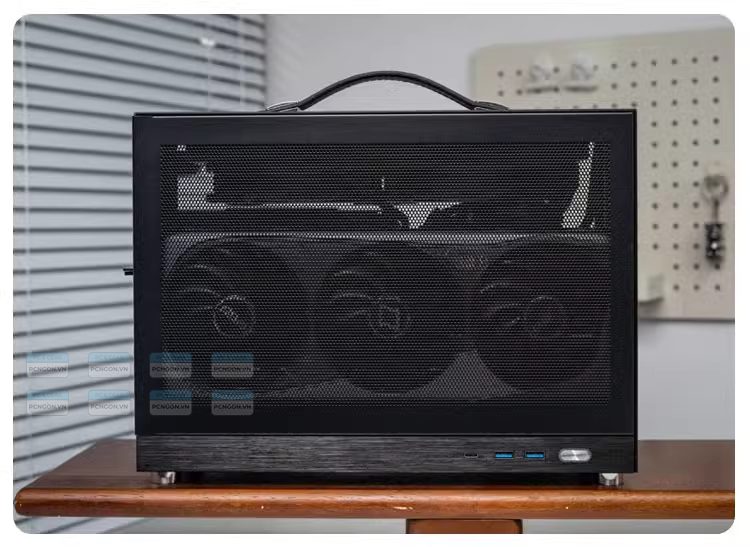 Vỏ Case Máy Tính Mini Itx Shiny Snake S450 - Đen (riser 3.0) 6