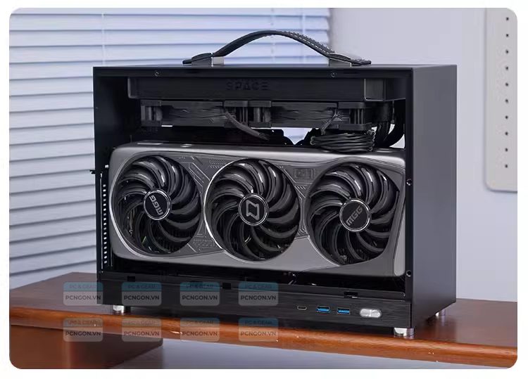 Vỏ Case Máy Tính Mini Itx Shiny Snake S450 - Đen (riser 3.0) 7