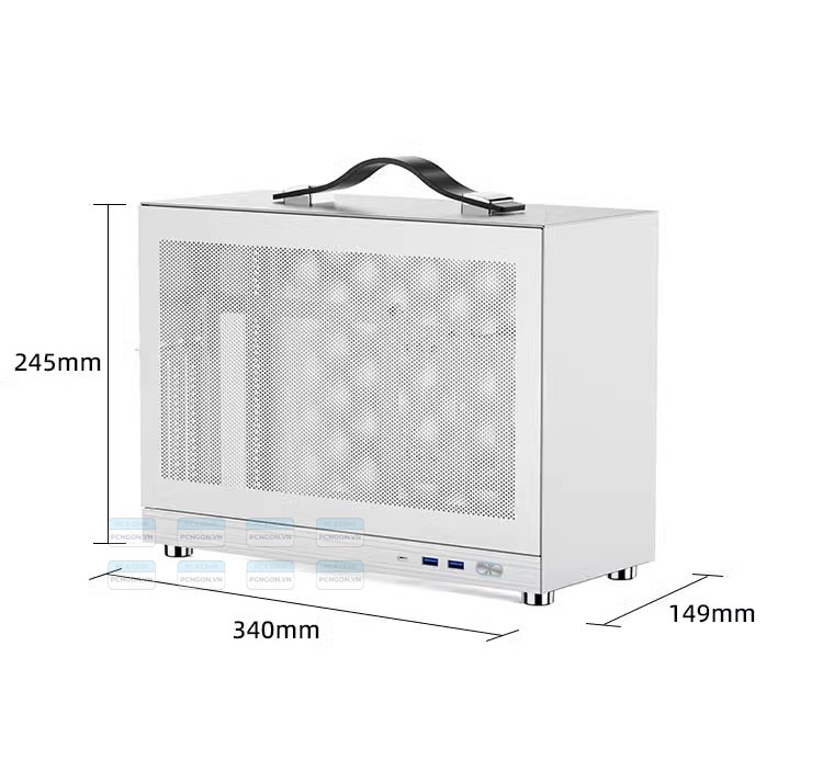 Vỏ Case Máy Tính Mini Itx Shiny Snake S450 - Đen (riser 3.0) 8