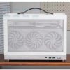Vỏ Case Máy Tính Mini Itx Shiny Snake S450 - Trắng (riser 3.0) 1